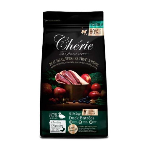 Сухий корм длzя котів Cherie Dry Food Healthy Digestion Duck Entrеes з качкою - 400 гр.
