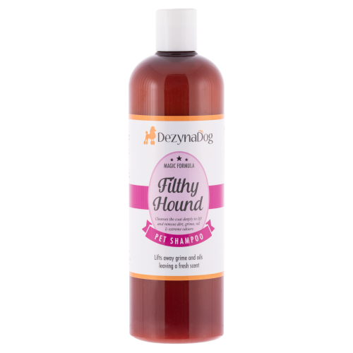 Шампунь Dezynadog Filthy Hound Deep Clean для глибокого очищення брудної шерсті дезодорує має стійкий аромат Парм. фіалки 500мл