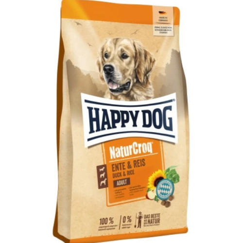 Сухий корм для дорослих собак Happy Dog Naturcroq Duck&Rice з качкою і рисом, 11 кг