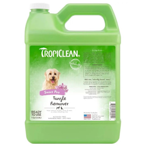 Лосьйон для розплутування ковтунів у собак та котів TropiClean Tangle Remover, 3,8 л
