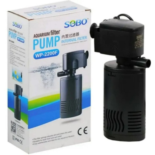 Фільтр для акваріума з аерацією Sobo WP-2200F, 1000 л/год до 200 л.