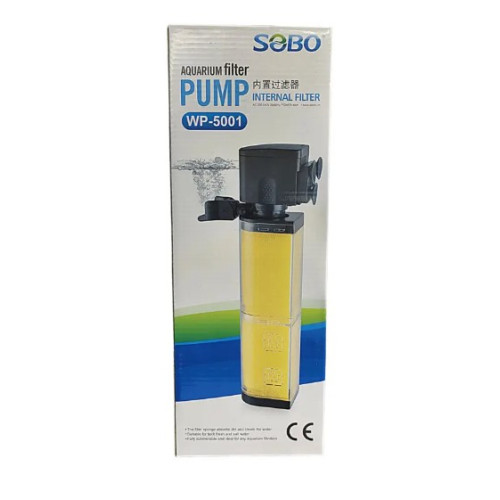 Фільтр для акваріума з аерацією Sobo WP-5001, 2800 л/год до 400 л.