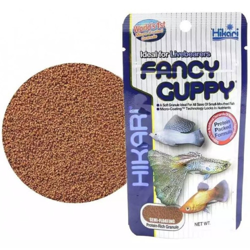 Корм для гуппі та інших живородних рибок HIKARI TROPICAL FANCY GUPPY (гранули 0.6 мм) - 22г