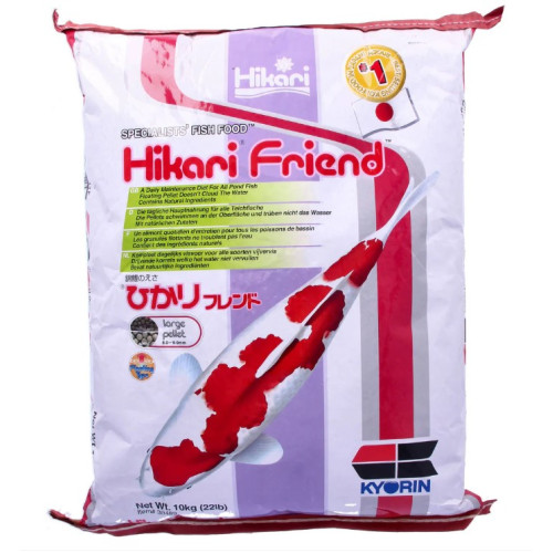 Корм для прудовых рыб HIKARI FRIEND LARGE (гранула 8мм) основной корм для карпов Кои и других - 10 кг
