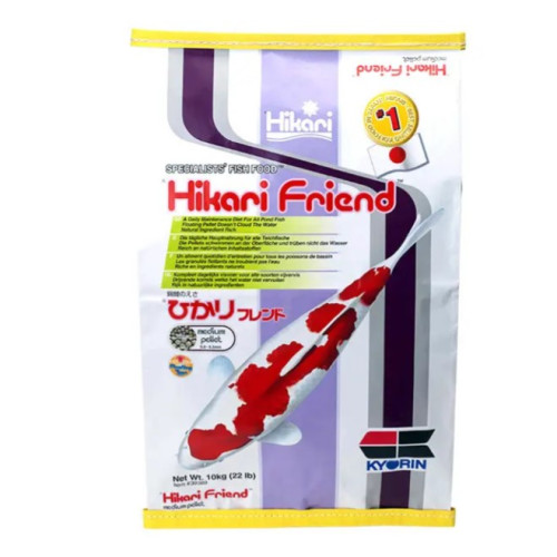 Корм для прудовых рыб HIKARI FRIEND MEDIUM (гранула 5мм) основной корм для карпов Кои и других - 10 кг