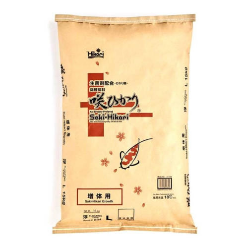 Корм для ставкових риб SAKI-HIKARI GROWTH L (для молодих риб, плаваючій 7.5-8.5 мм) - 15 кг