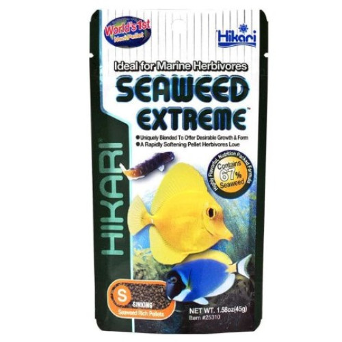 Корм для морских растительноядных рыб HIKARI MARINE SEAWEED EX SMALL PELLET - 45г