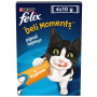 Вологі ласощі Felix DeliMoments для дорослих котів, снеки з куркою, 4 шт х 10 г
