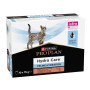Вологий корм ProPlan Hydra Care для дорослих котів, що сприяє збільшенню споживання рідини та розрідженню сечі, з лососем, 10х75 г