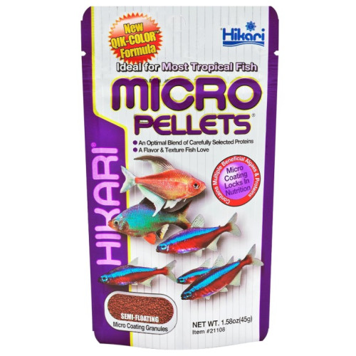 Корм для мелких тропических рыбок HIKARI TROPICAL MICRO PELLETS (гранулы 0.8 мм) - 45г