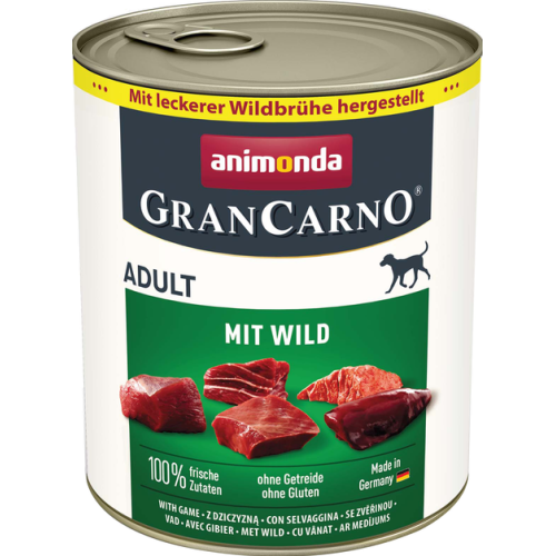Влажный корм для собак Animondа GranCarno Adult with game (с дичью) - 800 г