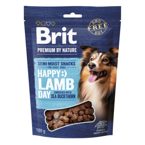 Лакомства полувлажные для собак Brit Premium Semi-moist Snacks Lamb with Sea Buckthorn (с ягненком и облепихой) -180 г