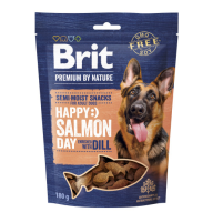 Лакомства полувлажные для собак Brit Premium Semi-moist Snacks Salmon with Dill (с лососем и укропом) - 180 г
