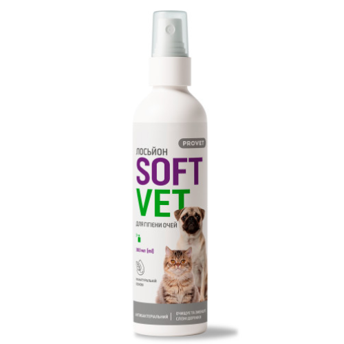 Лосьон для кошек и собак Provet SOFTVET (гигиена глаз) - 300 мл
