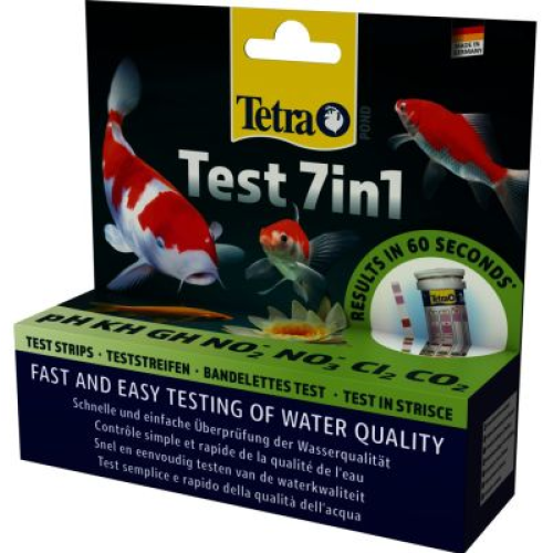 Набор индикаторных тестов для пруда Tetra Pond Test 7in1 (проверки показателей качества воды) - 25 шт