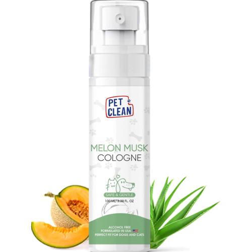 Парфюмированный спрей для животных Pet Clean PET COLOGNE MUSK MELON после груминга, освежение шерсти между купаниями (с ароматом мускусной дыни) - 100мл