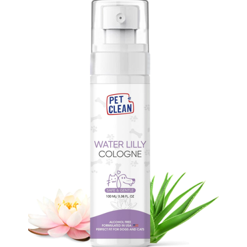 Парфюмированный спрей для животных Pet Clean PET COLOGNE WATERLILLY после груминга, освежение шерсти между купаниями (с ароматом цветка лотоса) - 100мл