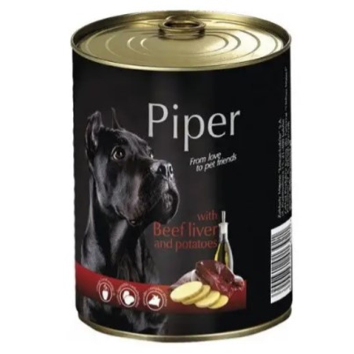 Влажный корм для собак "DN Piper" с говяжьей печенью и картофелем - 500г