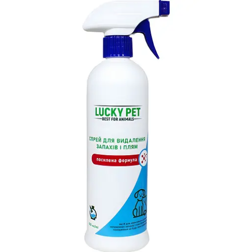 Средство для удаления запахов и пятен от животных LUCKY PET усиленная формула (спрей) - 500мл