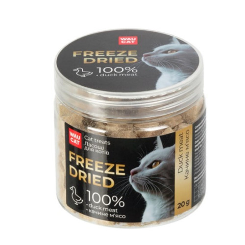 Лакомство для кошек WAUCAT Treats Freeze dried, утиное мясо, 20 г