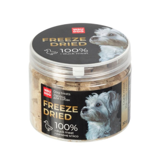 Лакомство для собак WAUDOG Treats Freeze dried, утиное мясо, 30 г