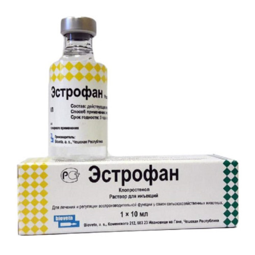 Инъекционный препарат для животных Bioveta Эстрофан раствор -10 мл