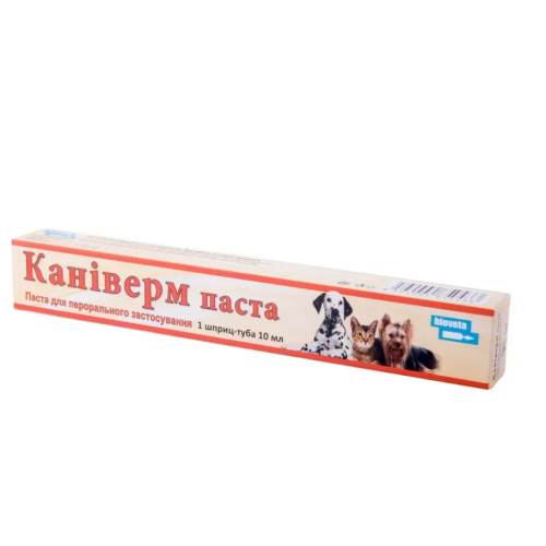 Антигельминтный препарат для собак и кошек Bioveta Каниверм (паста) шприц -10мл