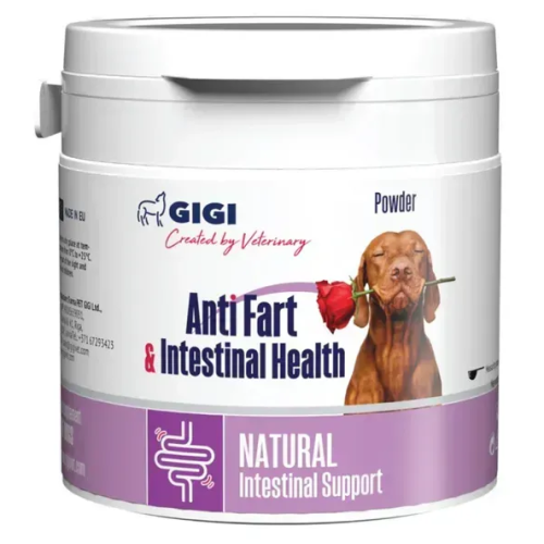 Пищевая добавка для собак GIGI Anti Fart & intestinal Health (нормализация работы кишечника) порошок - 117 гр