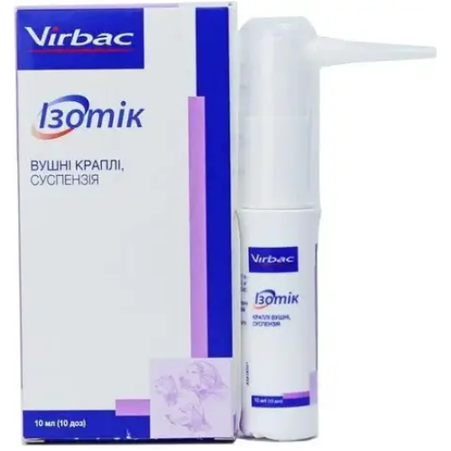 Противоинфекционный препарат для собак Virbac Изотик (уход за ушами) капли - 10 мл