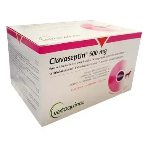 Противоинфекционный препарат для кошек и собак Vetquinol Клавасептин 500 мг таблетки -10 шт