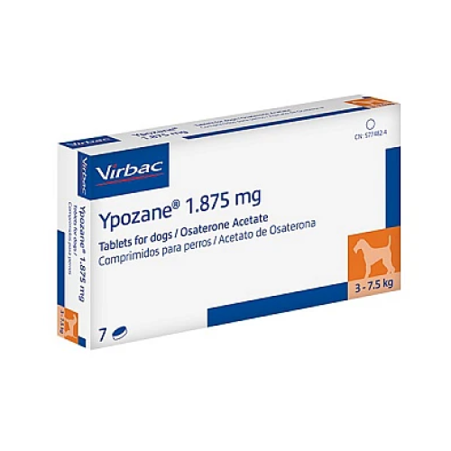 Урологічний препарат для собак 3-7,5 кг Virbac Іпозан S 1,875 мг (лікування передміхурової залози) таблетки - 7 шт
