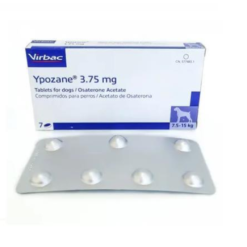 Урологический препарат для собак 7,5-15 кг Virbac Ипозан M 3,75 мг (лечение предстательной железы) таблетки - 7 шт