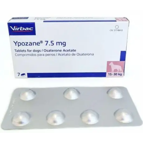 Урологічний препарат для собак 15-30 кг Virbac Іпозан L 7,5 мг (лікування передміхурової залози) таблетки - 7 шт
