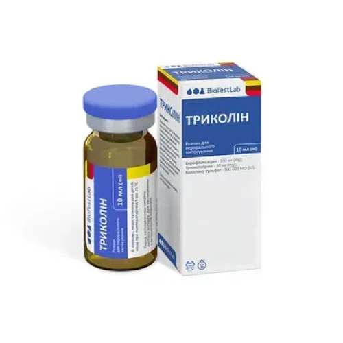 Протибактеріальний пепарат для тварин Biotestlab Трисульфонвет розчин - 10 мл 