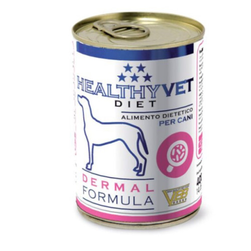 Влажный диетический корм для взрослых собак Kippy Dermal Formula HEALTHYVET DIET (проблемы с кожей) паштет - 400 гр