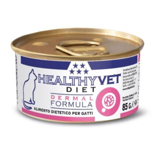 Влажный диетический корм для взрослых кошек Kippy Healthy Vet Diet Dermal Formula Для (чувствительное пищеварение) паштет - 85 гр