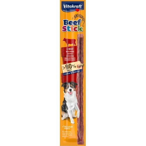 Ласощі для собак Vitakraft Beef Sticks with Beef O10 (м’ясні палички з яловичим серцем) - 12 г
