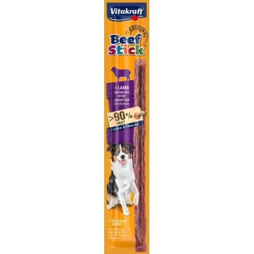 Ласощі для собак Vitakraft Beef-Stick lamb (м'ясні палички з бараниною) 1паличка - 12г