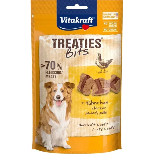 Лакомство для собак Vitakraft Treaties® Bits, Chicken DOG (мягкие закуски с курицей) - 120 г