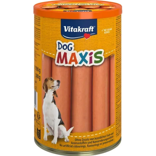 Ласощі для собак Vitakraft Dog Maxis (сосиски без оболонки) беззернові - 180 г