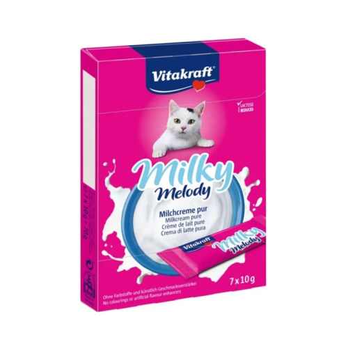 Лакомство для кошек Vitakraft Milky Melody Cheese Cat (крем-снек со сливками и сыром) - 70 г (7х10г)