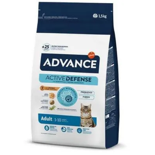 Сухой корм для взрослых кошек Advance Cat Chicken & Rice (с курицей и рисом) - 1,5 кг