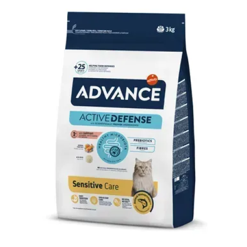 Сухий корм для котів Advance Cat Salmon Sensitive з чутливим травленням (з лососем) - 3 кг
