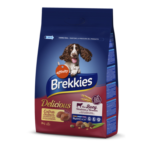 Сухий корм для собак усіх порідBrekkies Dog Delice Meat (з яловичиною) - 3 кг