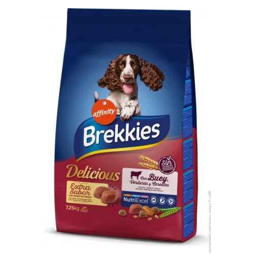 Сухий корм для собак усіх порід Brekkies Dog Delice Meat (з яловичиною) - 7,25 кг