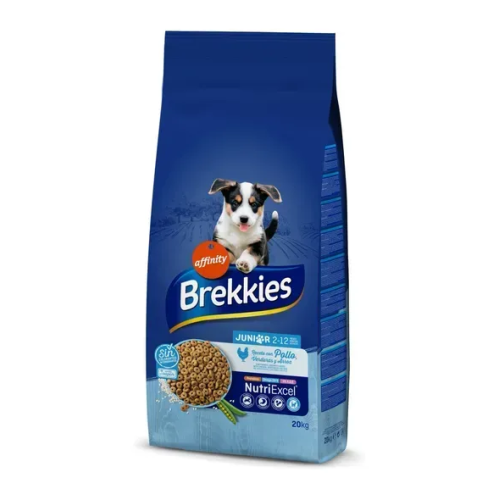 Сухий корм для молодих собак Brekkies Dog Junior (з куркою) - 20 кг