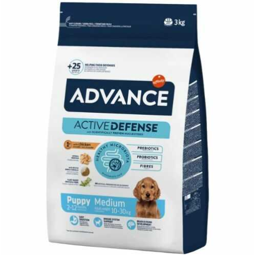 Сухой корм для щенков средних пород Advance Dog Medium Puppy (с курицей и рисом) - 3 кг