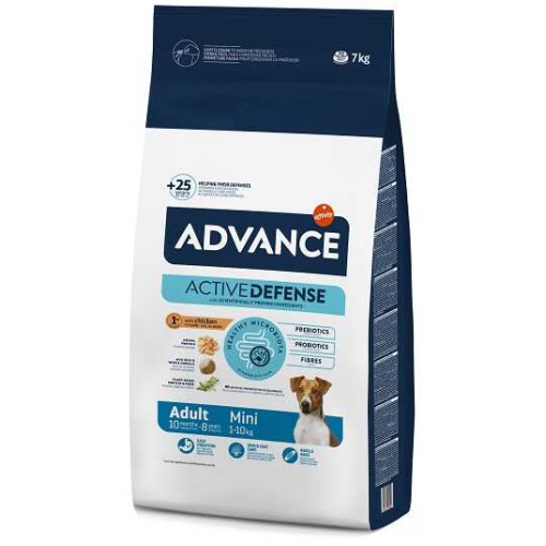 Сухой корм для взрослых собак маленьких пород Advance Dog Mini Adult (с курицей и рисом) - 7 кг