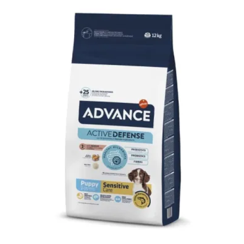 Сухой корм для щенков всех пород Advance Dog Puppy Sensitive с чувствительным пищеварением (с лососем и рисом) - 12 кг