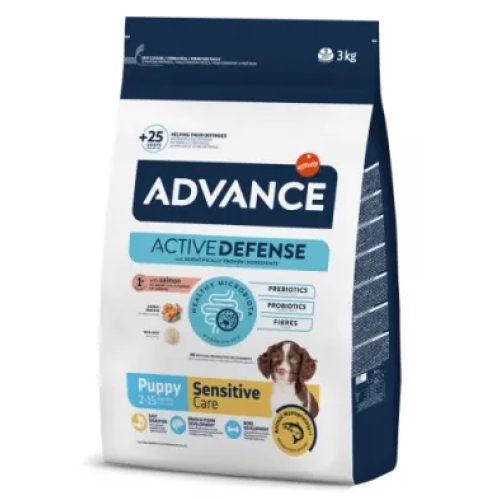 Сухий корм для цуценят усіх порід Advance Dog Puppy Sensitive з чутливим травленням (з лососем і рисом) - 3 кг